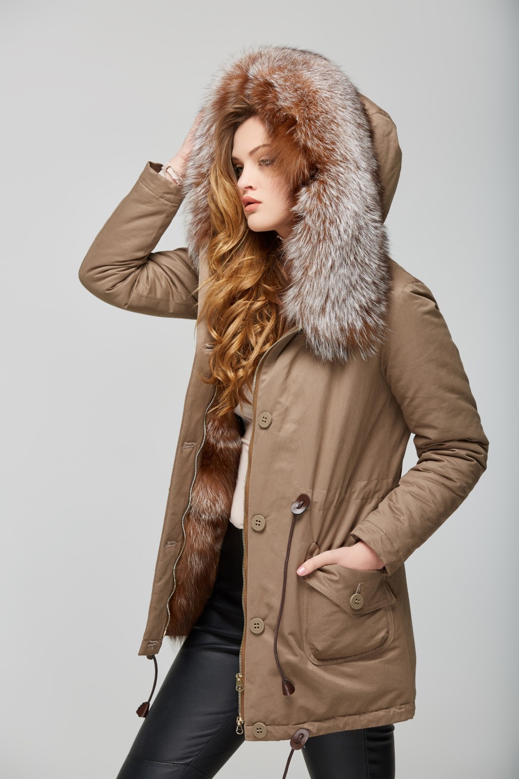 Зимняя парка Mila Nova П-17 капучино — изображение 3