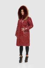 Зимний пуховик Mila Nova К-106 бордо — изображение 2