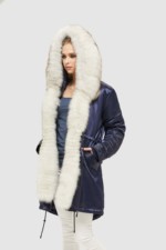 Зимняя парка Mila Nova П-93 синий — изображение 4