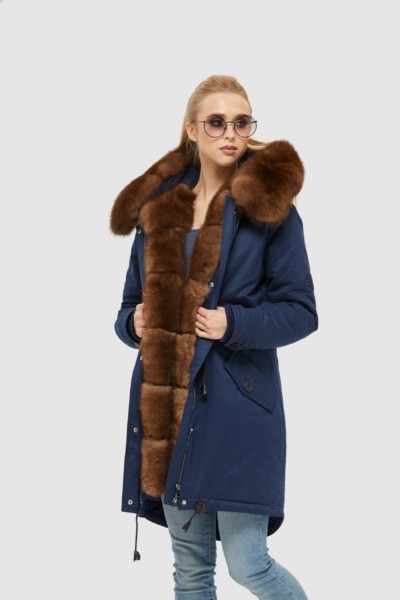 Зимняя парка Mila Nova П-94 синий