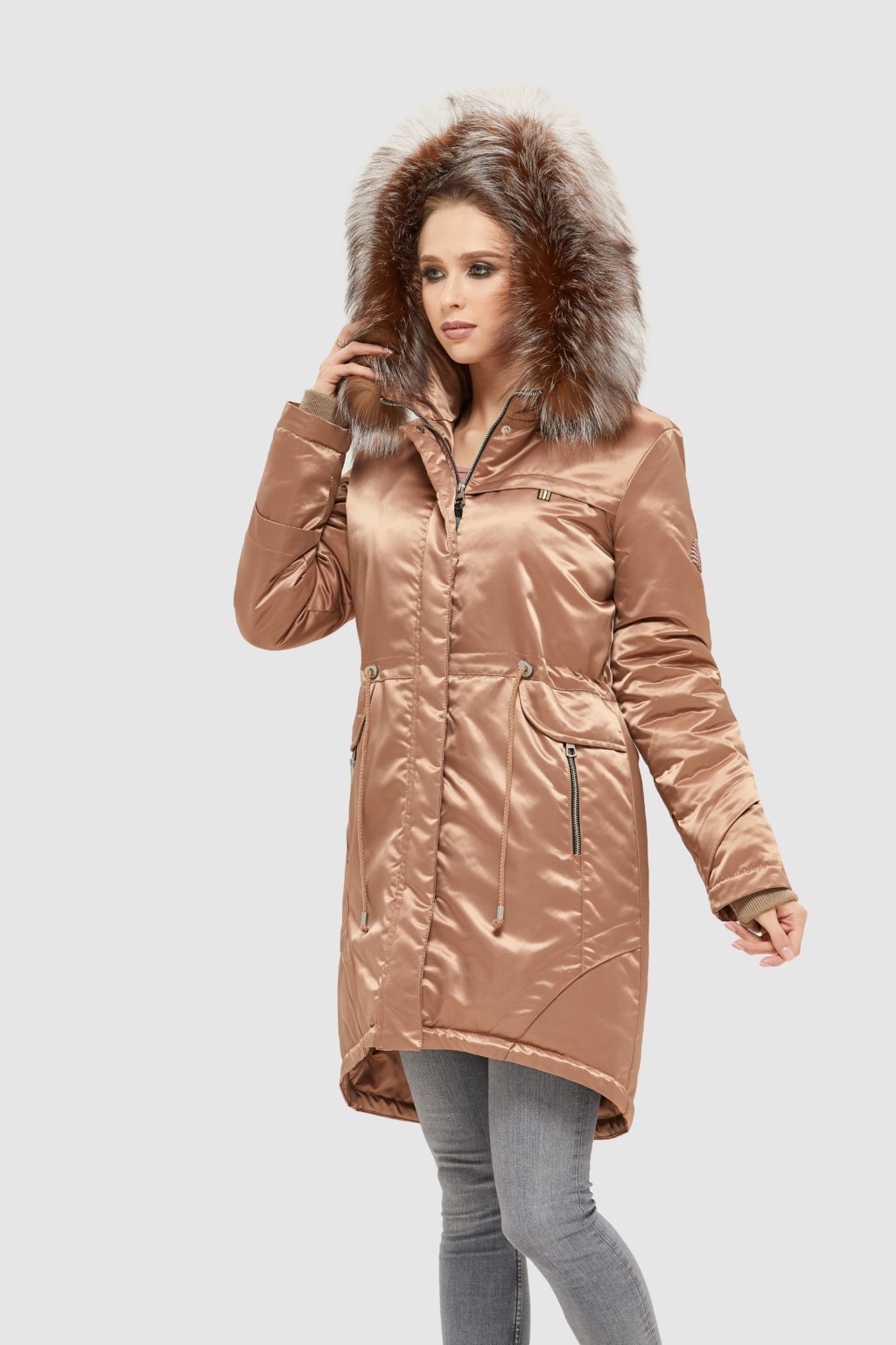 1654_85142 Зимова парка Mila Nova П-89 капучино - Зображення 1