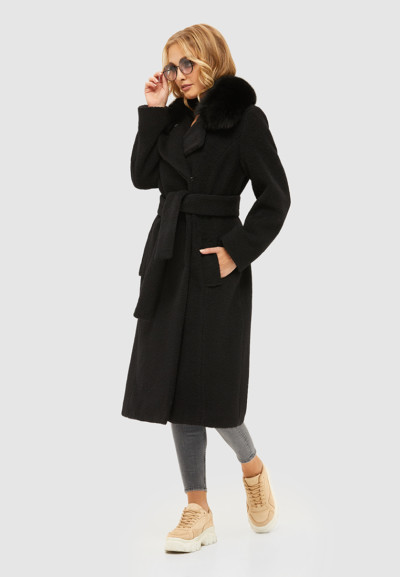 Зимове пальто Mila Nova ПВ-97 чорне