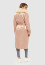 Зимний плащ Mila Nova К-114ех розовый — изображение 4