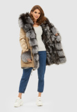 Зимняя парка Mila Nova П-97 бежевая — изображение 2