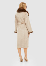 Зимняя шуба Mila Nova ПВ-103 светло-серая — изображение 3