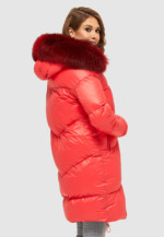 Зимний пуховик Mila Nova К-117 красный — изображение 3