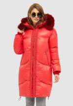 Зимний пуховик Mila Nova К-117 красный — изображение 2