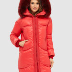 Зимний пуховик Mila Nova К-117 красный