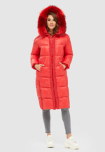 Зимовий пуховик Mila Nova К-119 червоний - Зображення 3