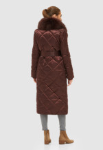 Зимний плащ Mila Nova К-131 бордо — изображение 3