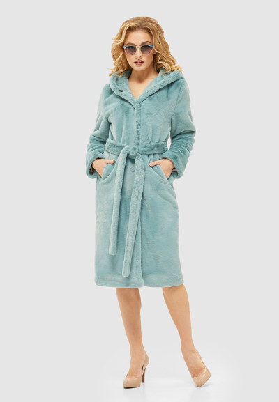 Зимняя шуба Mila Nova ПВ-114 бирюза