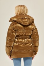 Зимняя куртка Mila Nova К-127 золото — изображение 2