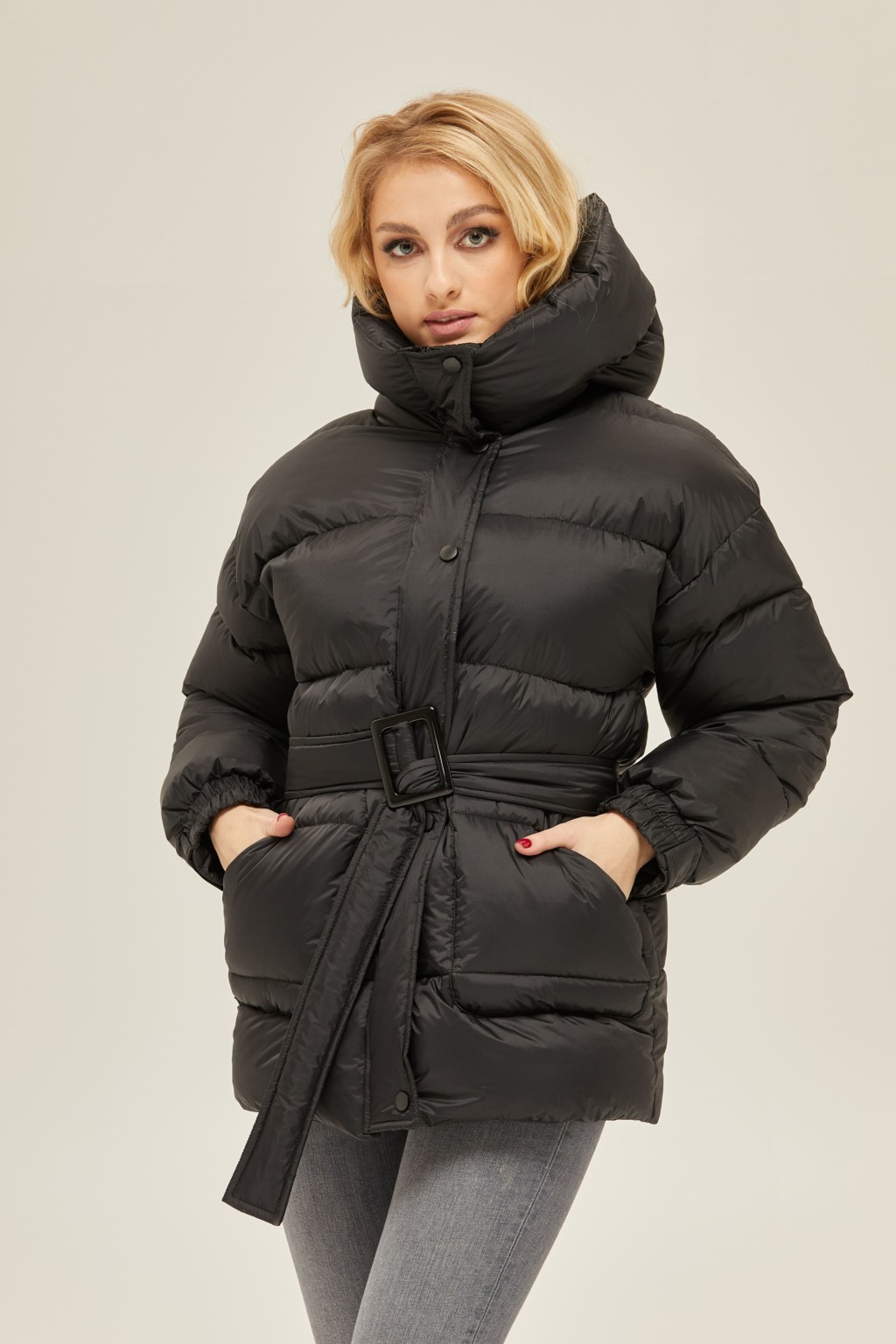 Зимняя куртка Mila Nova К-127 черная — изображение 2