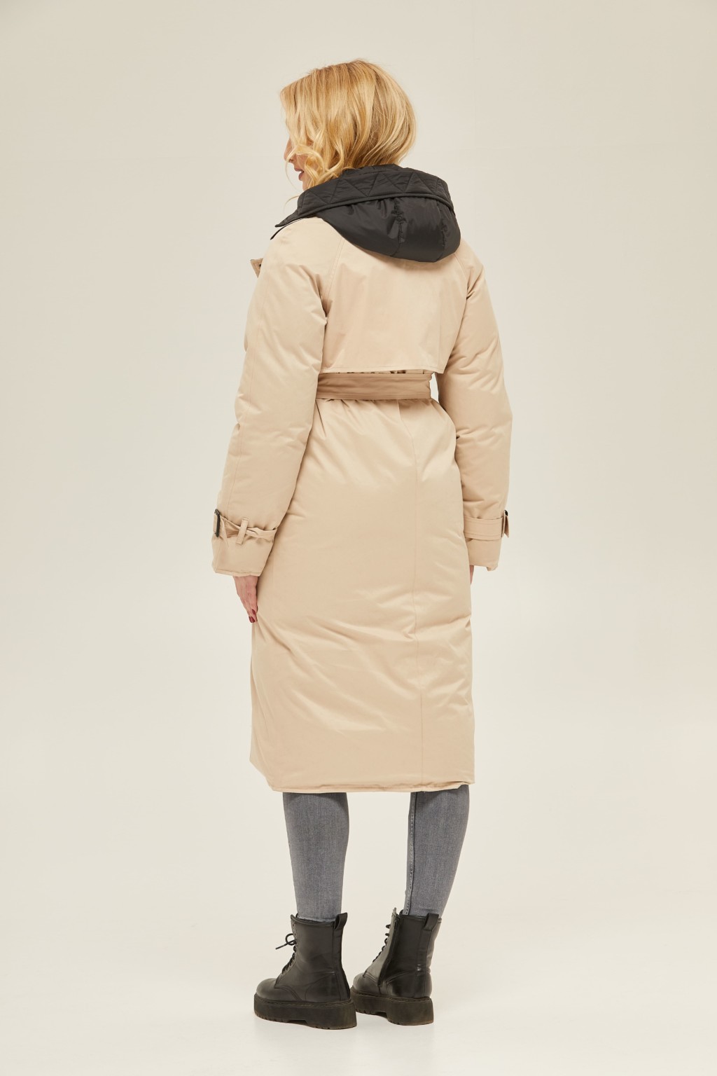 Зимний плащ Mila Nova ПВ-132 бежевый — изображение 5