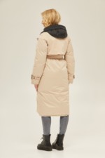 Зимний плащ Mila Nova ПВ-132 бежевый — изображение 5