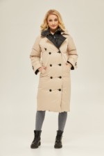 Зимний плащ Mila Nova ПВ-132 бежевый — изображение 2
