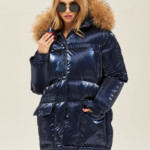 Зимняя куртка Mila Nova К-128 синяя