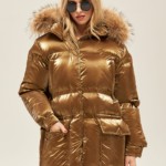 Зимняя куртка Mila Nova К-128 золото