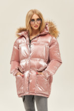 Зимняя куртка Mila Nova К-128 розовая