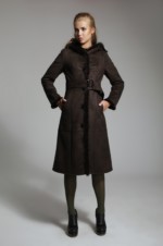 Зимняя дубленка Mila Nova Б-13н шоколад — изображение 3