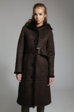 Зимняя дубленка Mila Nova Б-13н шоколад — изображение 2