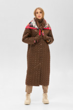 Зимнее пальто Mila Nova ПВ-199 шоколад