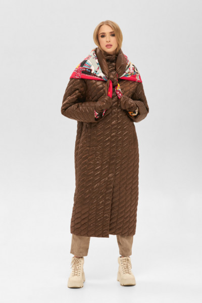 Зимнее пальто Mila Nova ПВ-199 шоколад