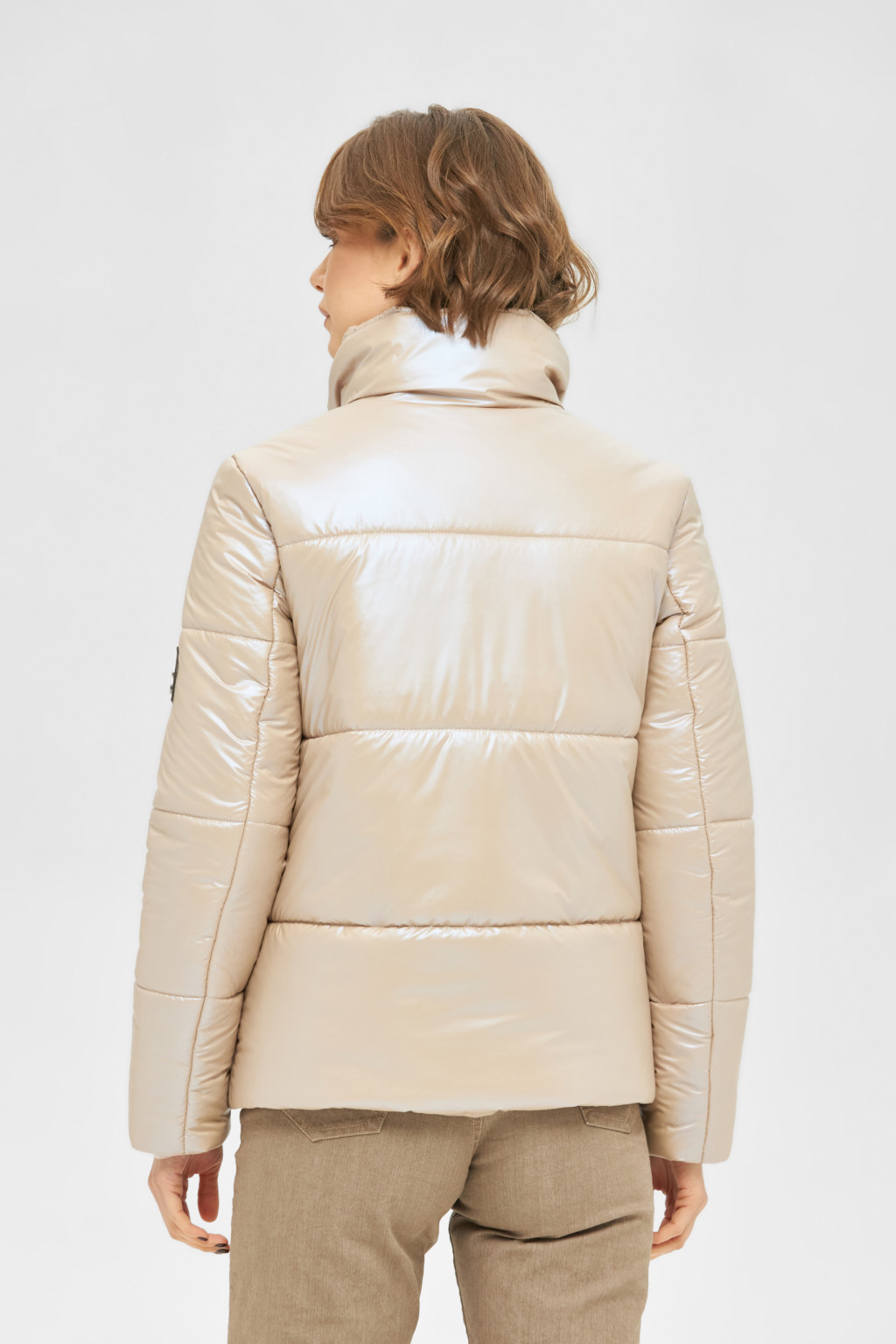 Демісезонна куртка Mila Nova К-165 бежевий - Зображення 2