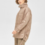 Демисезонная куртка Mila Nova К-190 капучино+молоко