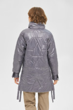 Демисезонная куртка Mila Nova К-190 сирень+молоко — изображение 2