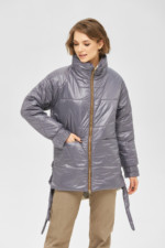 Демисезонная куртка Mila Nova К-190 сирень+молоко