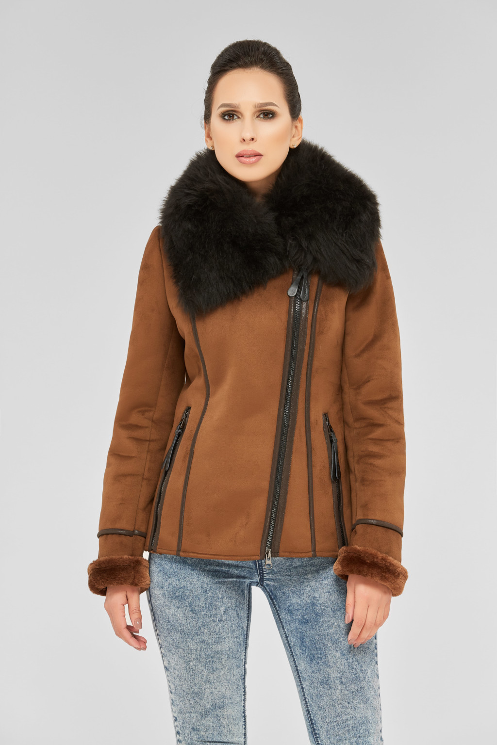 31_62270 Зимняя дубленка Mila Nova Д-45 рыжая — изображение 1