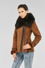 Зимняя дубленка Mila Nova Д-45 рыжая — изображение 2