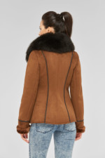 Зимняя дубленка Mila Nova Д-45 рыжая — изображение 3