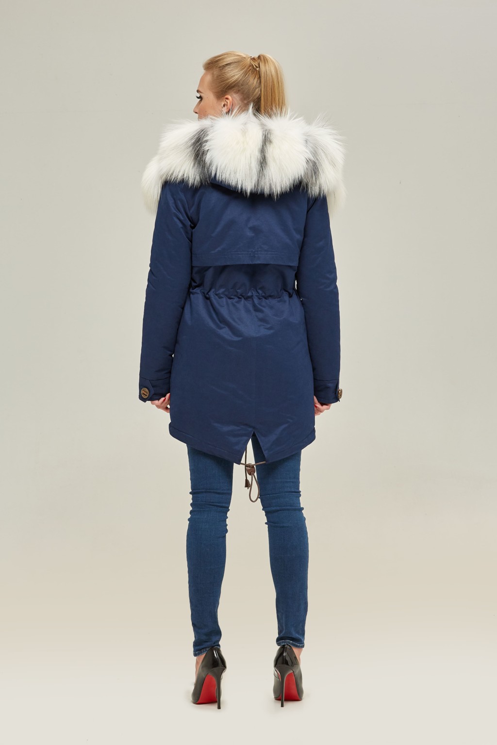 Зимняя парка Mila Nova П-16ех синий+белый — изображение 4