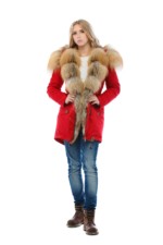 Зимняя парка Mila Nova П-16ех красная — изображение 5