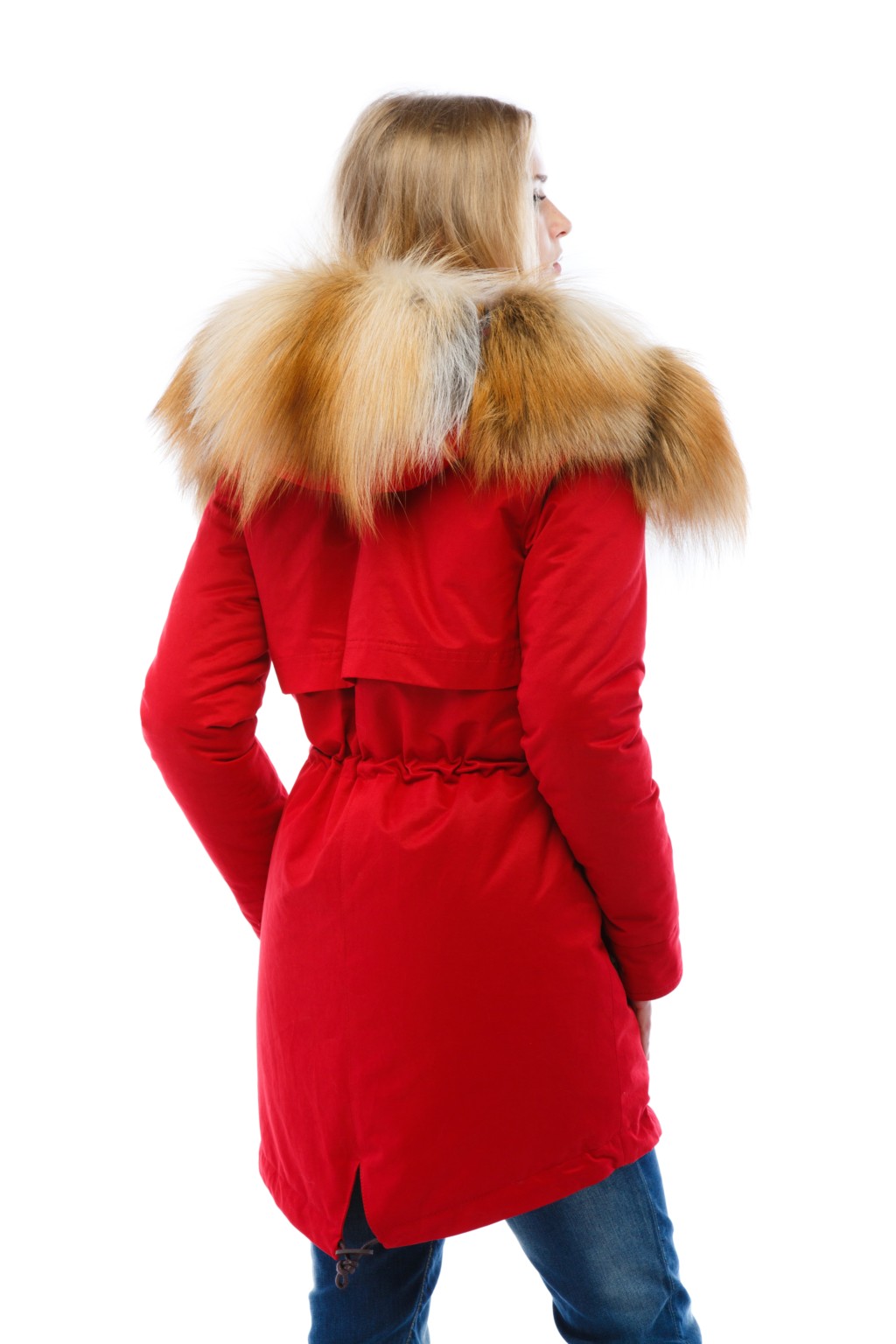 Зимняя парка Mila Nova П-16ех красная — изображение 7