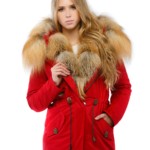 Зимняя парка Mila Nova П-16ех красная