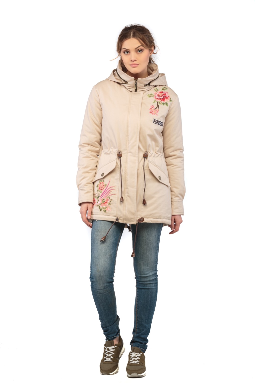 Демисезонная парка Mila Nova П-1в молоко — изображение 2