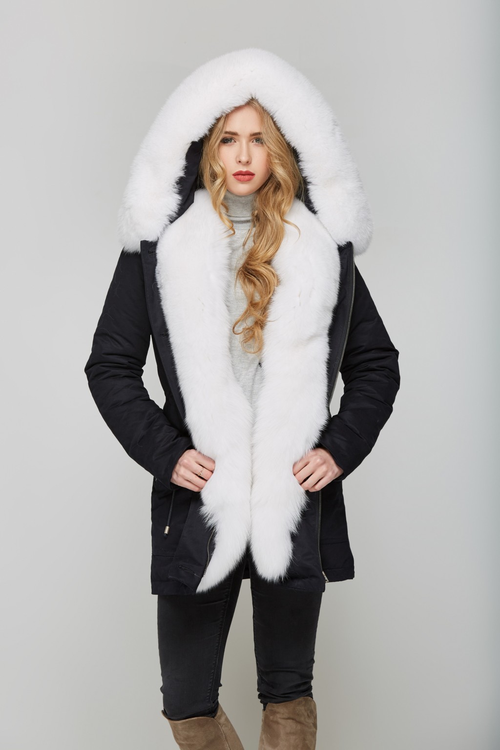 Зимняя парка Mila Nova П-28 черный — изображение 1