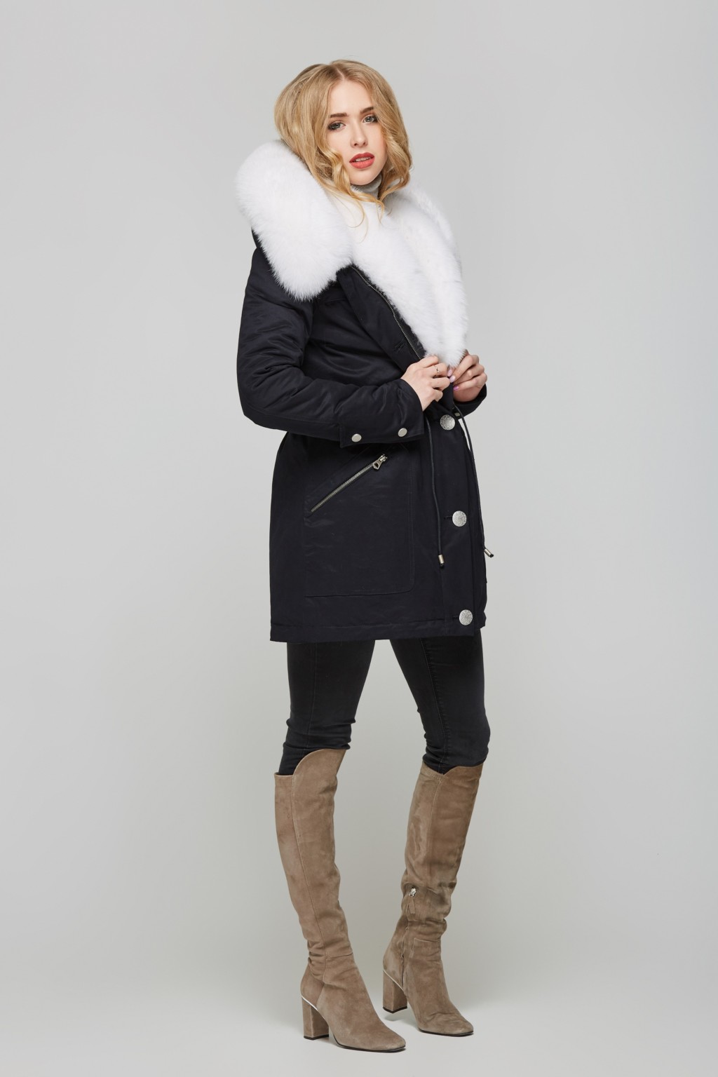 Зимняя парка Mila Nova П-28 черный — изображение 2