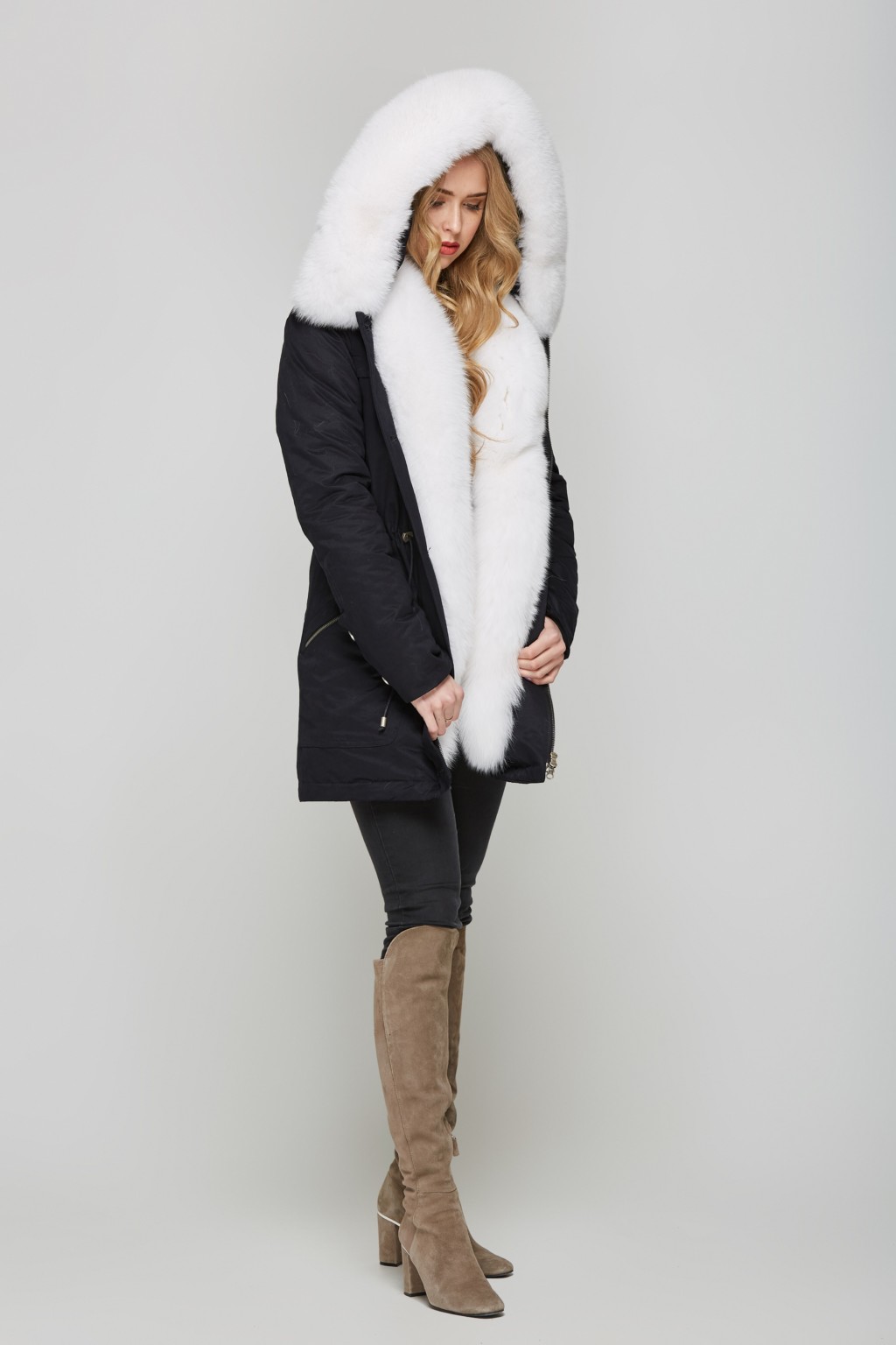 Зимняя парка Mila Nova П-28 черный — изображение 3