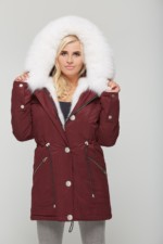 Зимняя парка Mila Nova П-28 бордо — изображение 3