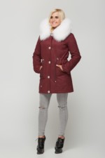 Зимняя парка Mila Nova П-28 бордо — изображение 2