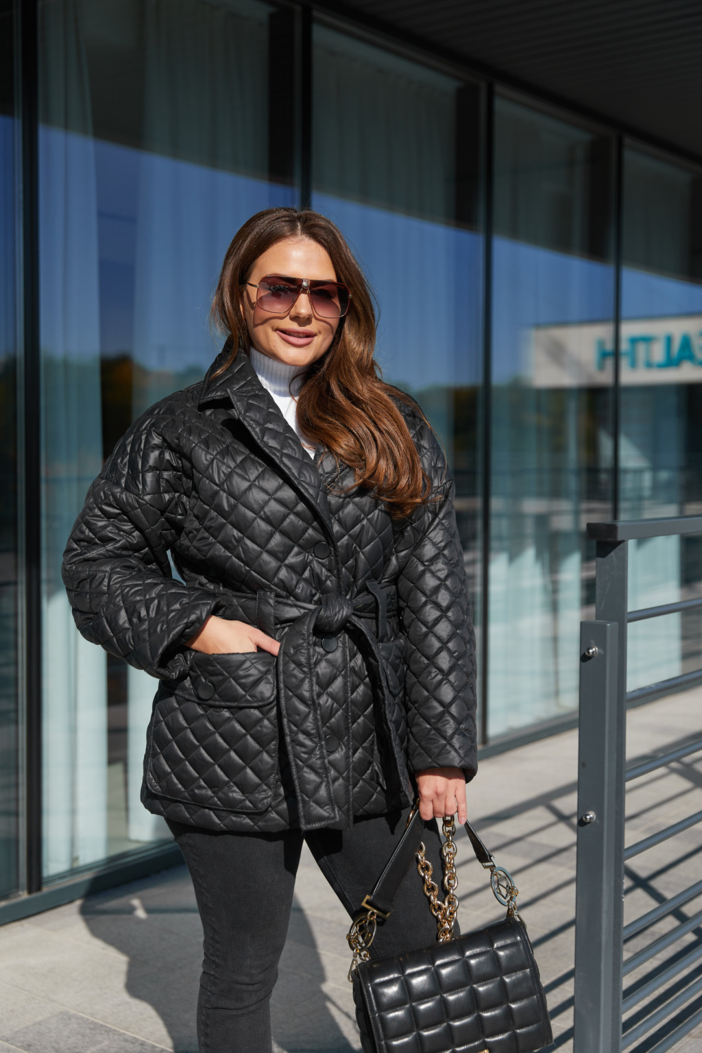 IMG_3893 Демисезонная куртка Mila Nova К-168 черный — изображение 1