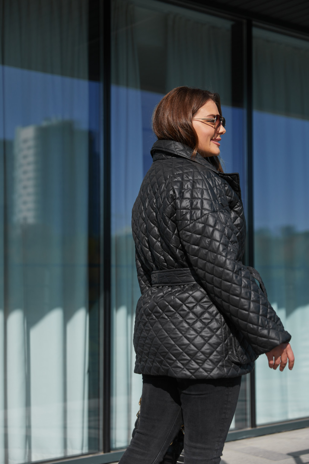 Демисезонная куртка Mila Nova К-168 черный — изображение 2