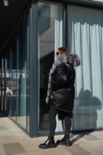 Зимова парка Mila Nova П-96єх чорний + чорне хутро - Зображення 8