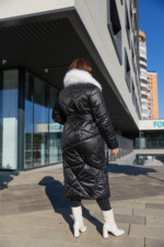 Зимний плащ Mila Nova ПВ-229 черный — изображение 5