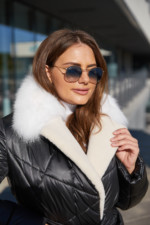 Зимний плащ Mila Nova ПВ-229 черный — изображение 4