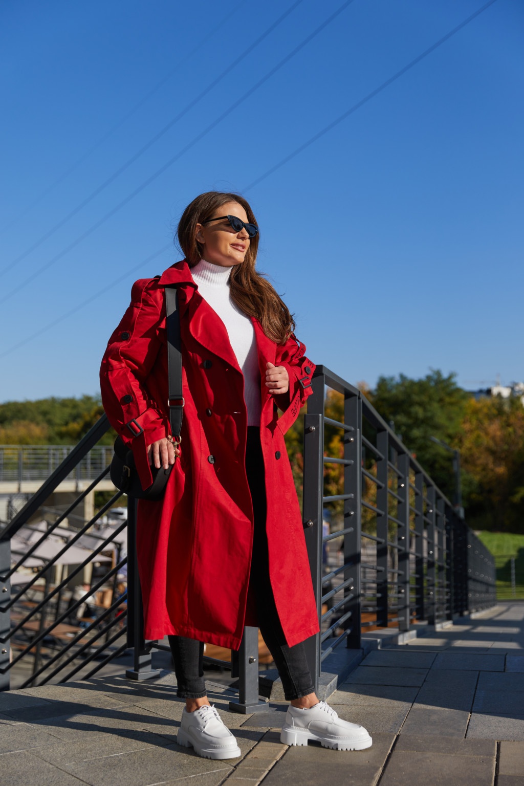Демисезонный тренч Mila Nova Q-44 красный — изображение 6